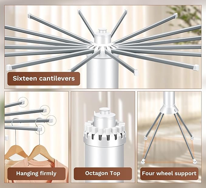 Portable Clothes Drying Rack - رف تجفيف الملابس المحمول