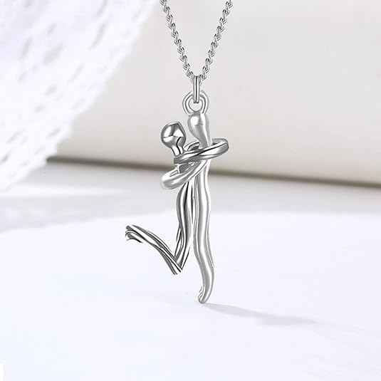 Couple Silver Pendant - قلادة زوجية فضية