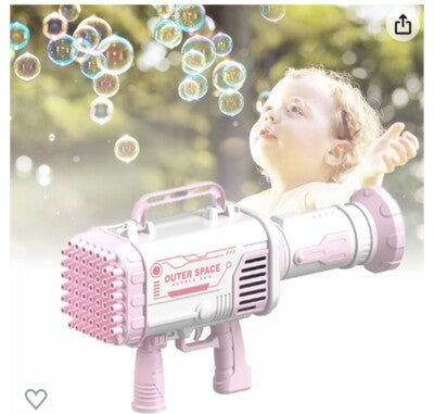Magical bubble Gun for kids 60 Holes - مسدس فقاعات سحري للأطفال بـ 60 فتحة