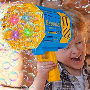 Magical bubble Gun for kids 80 Holes - مسدس فقاعات سحري للأطفال بـ 80 فتحة