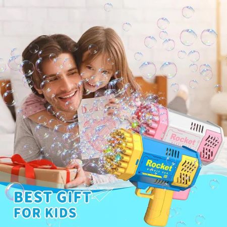 Magical bubble Gun for kids 80 Holes - مسدس فقاعات سحري للأطفال بـ 80 فتحة