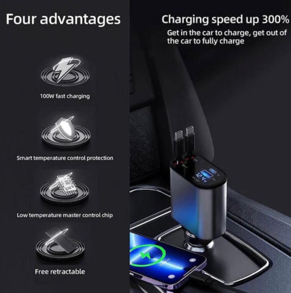 Retractable Charger – شاحن قابل للسحب