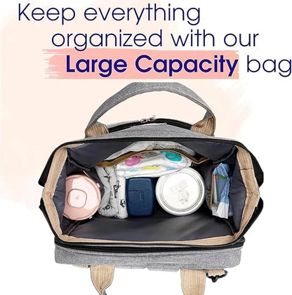 Baby Bag Diaper Bag with Changing Station - حقيبة حفاضات للأطفال مع محطة تغيير
