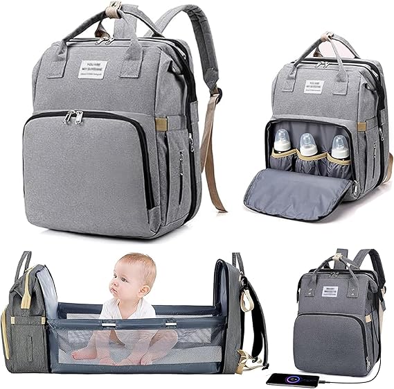 Baby Bag Diaper Bag with Changing Station - حقيبة حفاضات للأطفال مع محطة تغيير