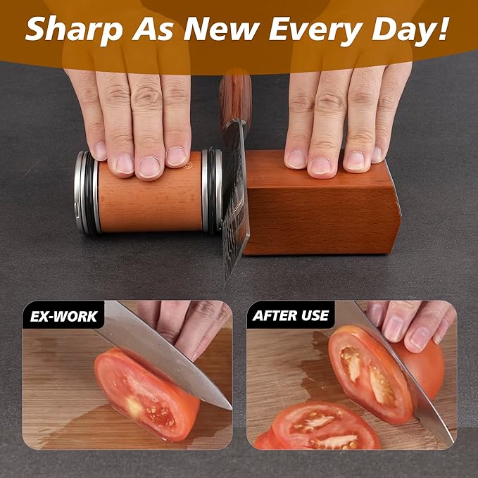 Rolling Knife Sharpener - مبراة السكاكين الدوارة