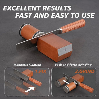Rolling Knife Sharpener - مبراة السكاكين الدوارة