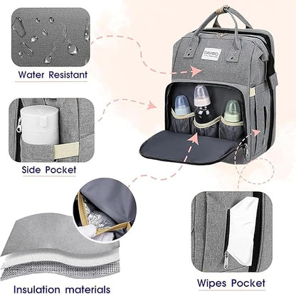 Baby Bag Diaper Bag with Changing Station - حقيبة حفاضات للأطفال مع محطة تغيير