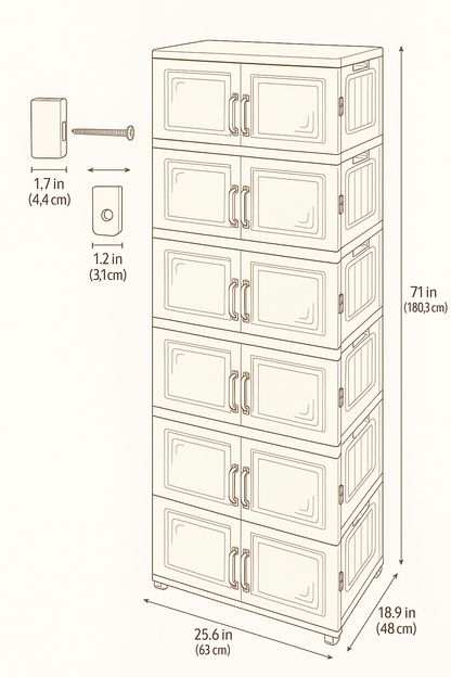 5 STOREY STORAGE CABINATE- دولاب تخزين 5 طوابق