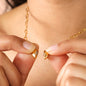 Magnetic Heart Golden Pendent  - قلادة قلب ذهبي مغناطيسية