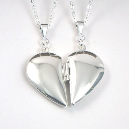 Magnetic Heart Silver Pendant  - قلادة قلب فضي مغناطيسية