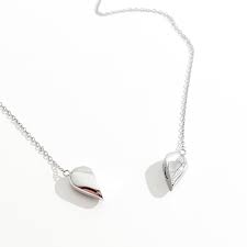 Magnetic Heart Silver Pendant  - قلادة قلب فضي مغناطيسية