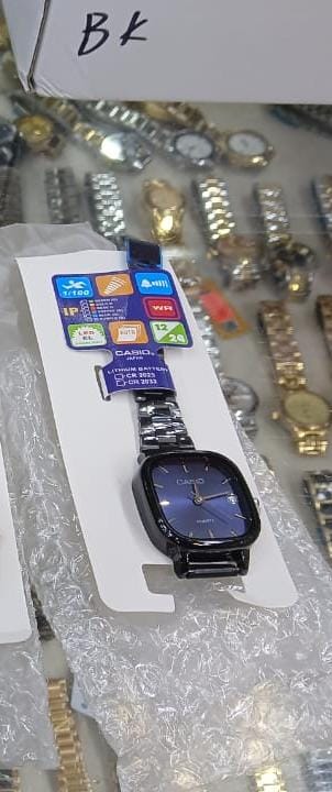 Casio Black chain blue dial For Women
