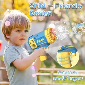 Magical bubble Gun for kids  80 Holes - مسدس فقاعات سحري للأطفال بـ 80 فتحة
