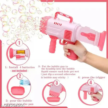 Magical bubble Gun for kids  60 Holes - مسدس فقاعات سحري للأطفال بـ 60 فتحة