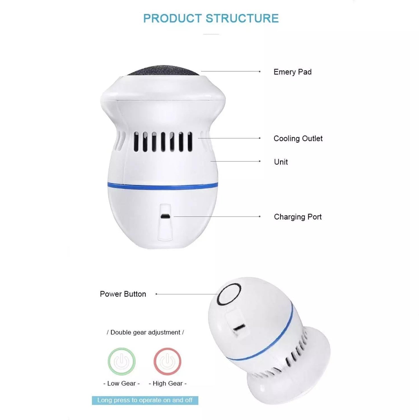 Electric Callus Remover – مزيل الجلد الميت الكهربائي