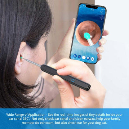 Smart Ear Cleaning Device - لاسلكي واي فاي خلال أذني منظار الأذن كاميرا Borescope مضيئة شمع الأذن تنظيف الأسنان فحص الفم الرعاية الصحية الأذن الأنظف