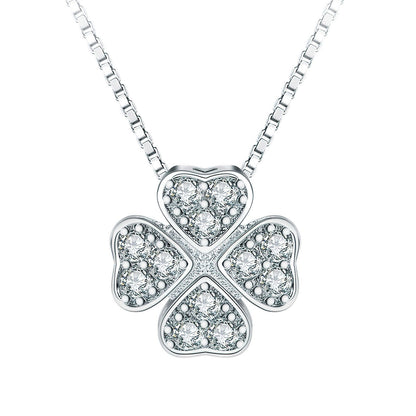 Magnetic Silver Flower Pendent  - قلادة زهرة فضية مغناطيسية