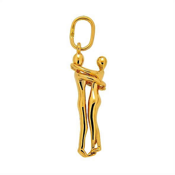 Couple Golden Pendant - قلادة زوجية ذهبية