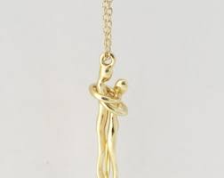 Couple Golden Pendant - قلادة زوجية ذهبية