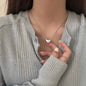 Magnetic Heart Silver Pendant  - قلادة قلب فضي مغناطيسية
