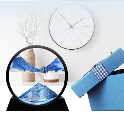 Blue Hourglass decor - ديكور الساعة الرملية الزرقاء